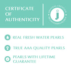 J Pearls 2 Lines Oval Pearl Necklace - Real Pearl Jewelry | Grab2Buy