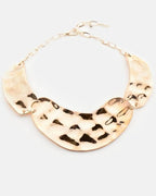 Bling Accessories Textured Metal Choker Necklace | Grab2Buy