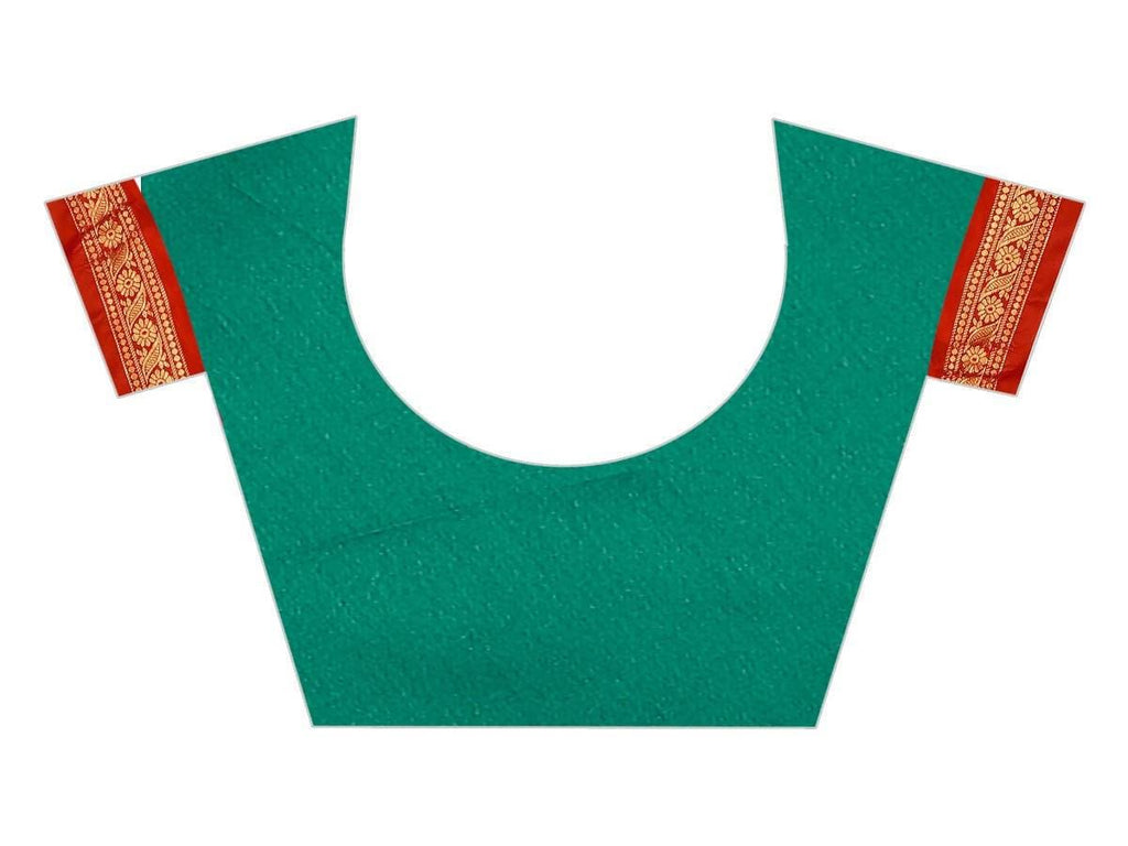 Vamika Banarasi Silk Rama Green Weaving Saree | Grab2Buy