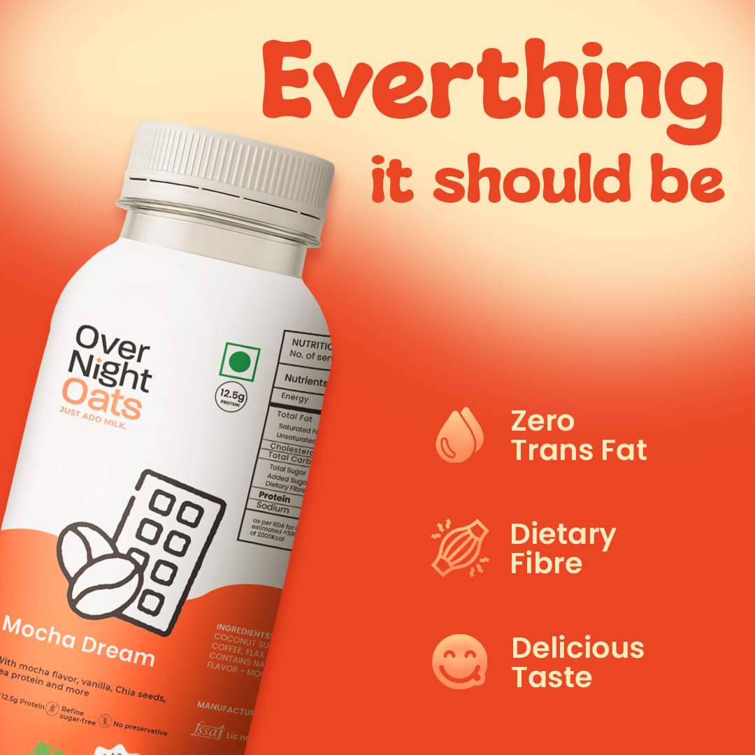 OverNightOats Vegan Mocha Dream Oatmeal | Grab2Buy
