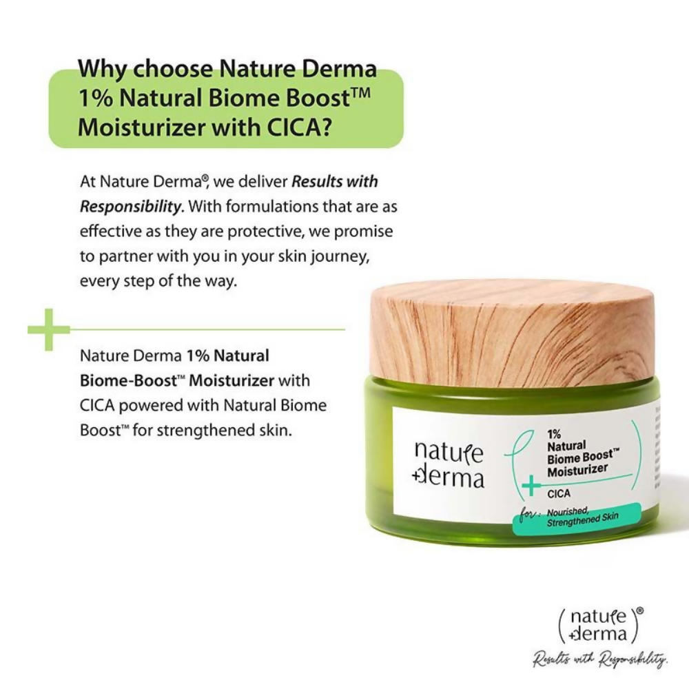 Nature Derma 1% Natural Biome-Boost Moisturizer With CICA | Grab2Buy