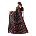 Vamika Printed Jute Silk Black Saree (Namita Black) | Grab2Buy