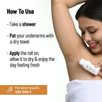 Chemist at Play UnderArm Roll On Fragrance Free, Prevents Body Odour, Brightens Skin & Exfoliates Underarm