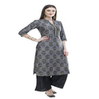 Lagi Women's Black Rayon Straight Printed Kurta & Palazzo (MRP102) | Grab2Buy