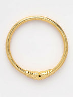 NVR Women's Set of 2 Gold-Polished Handcrafted Traditional Bangles