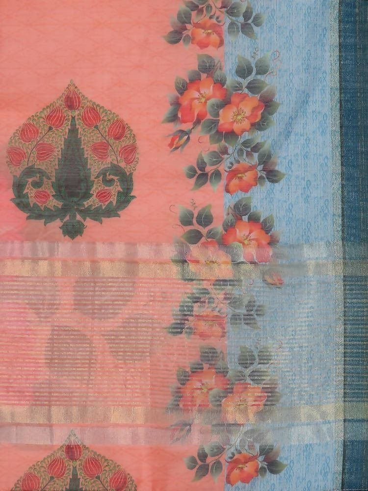 Myshka Women's Traditional Multi Cotton Silk Printed Casual Dupatta | Grab2Buy