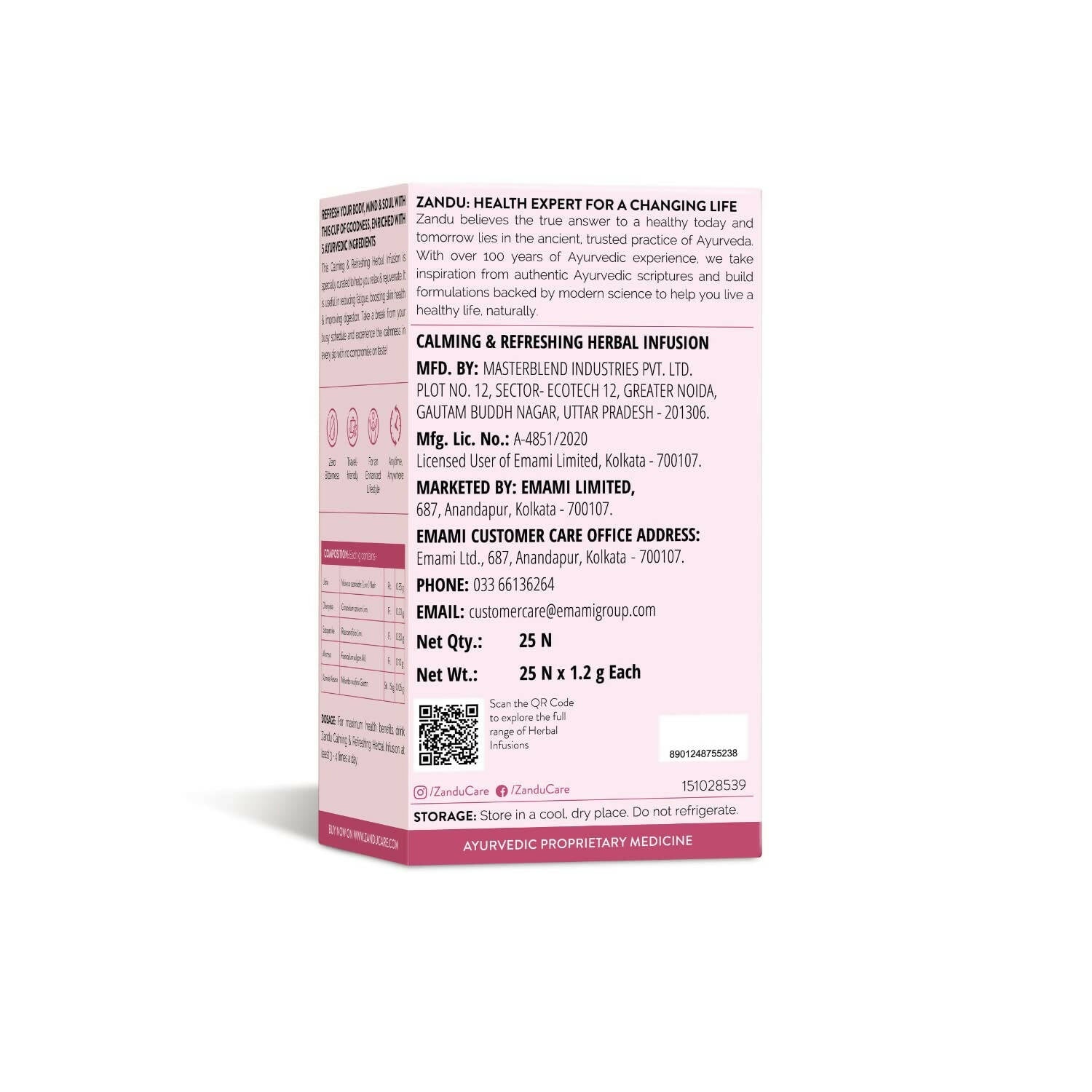 Zandu Calming & Refreshing Herbal Infusion | Grab2Buy