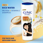 Clinic Plus With Rice Water Protein + Vitamin-E Strong & Thick Shampoo | Grab2Buy