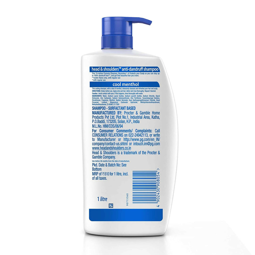 Head & Shoulders Cool Menthol Anti Dandruff Shampoo | Grab2Buy