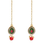 Mominos Fashion Johar Kamal Gold-Polished Brass Finish Meena & Pearls Work Choker For Women | Grab2Buy