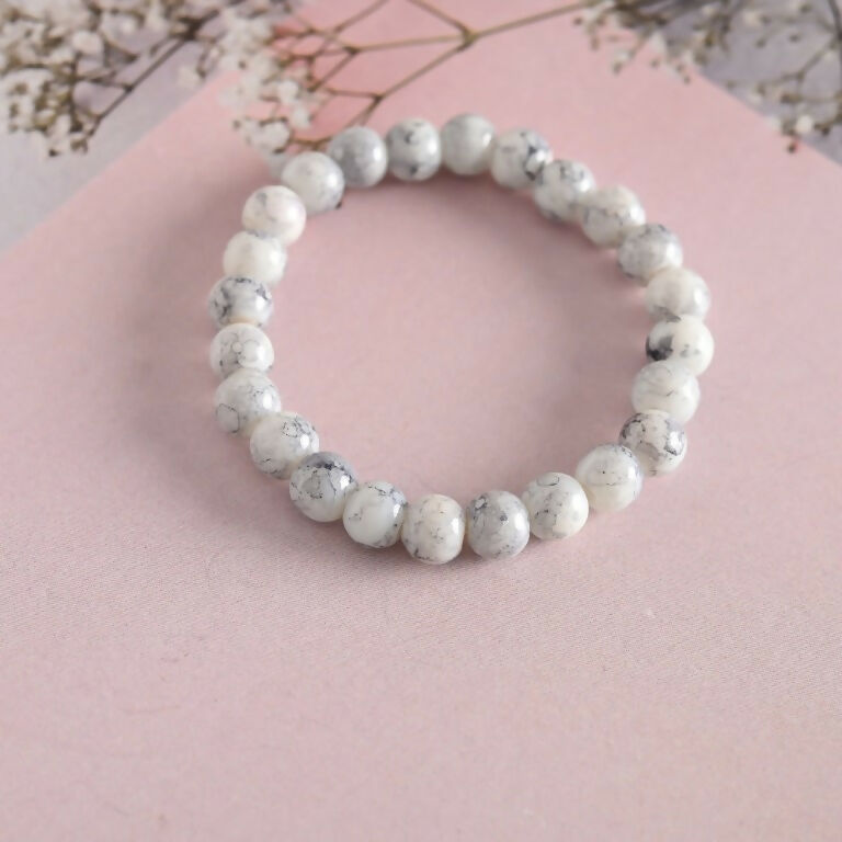NVR Men & Women Marbel Elasticated Bracelet | Grab2Buy