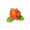Designer(fancy) leaf flower with Tilaka and Turmeric Powder/Pasupu,Kumkuma Powder(1 piece) | Grab2Buy