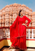 Cheera Kurta Sharara Dupatta set | Grab2Buy