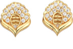 AanyaCentric Gold-Polished Jewelry Combo: Elegant Short Mangalsutra, Finger Ring, and American Diamond Earrings Set | Grab2Buy