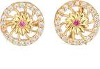 AanyaCentric Gold-Polished Jewelry Combo: Elegant Short Mangalsutra, Finger Ring, and American Diamond Earrings Set | Grab2Buy
