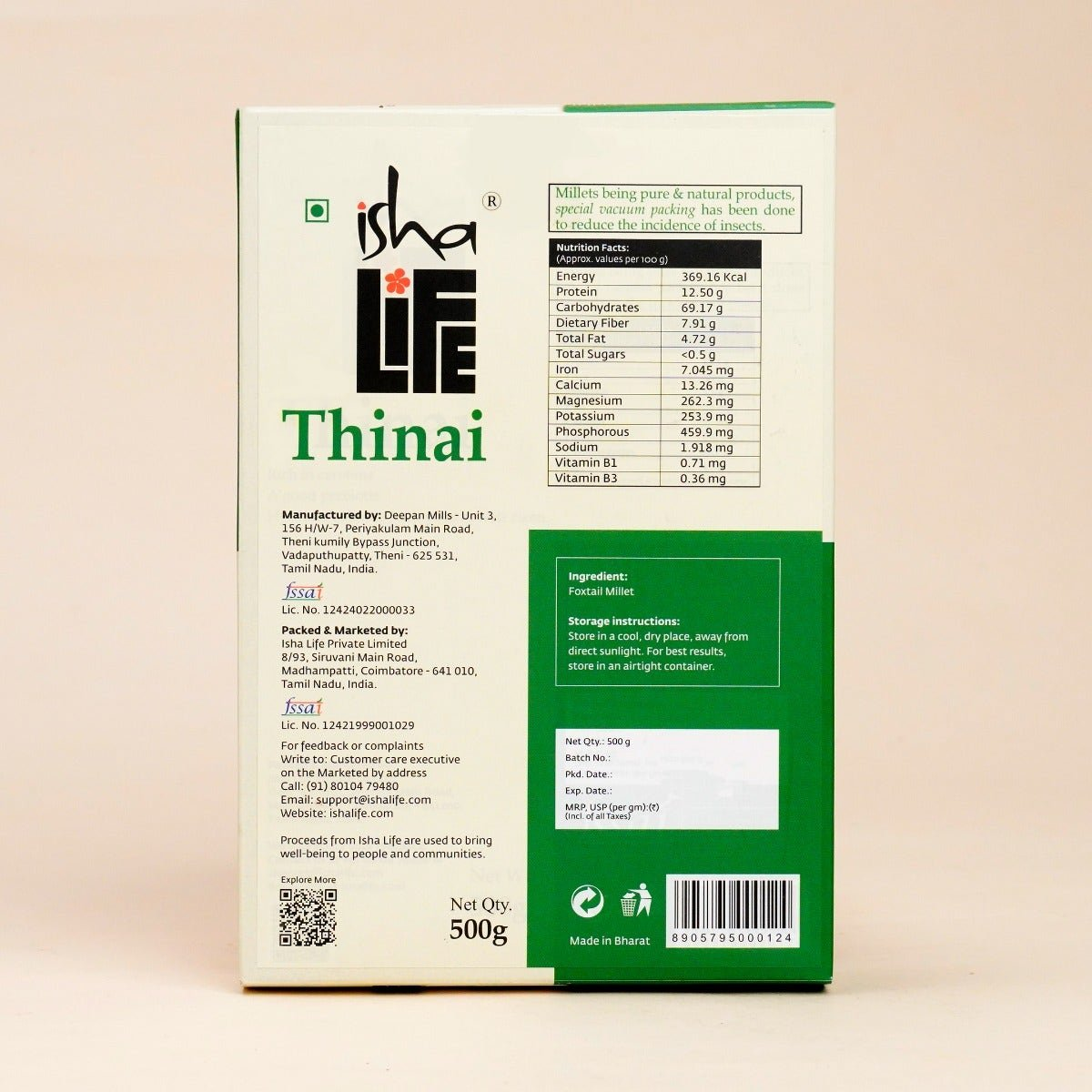 Isha Life Thinai (Foxtail Millet) | Grab2Buy
