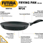 Hawkins Futura Non-stick Frying Pan 26 cm Diameter 1 L (NF26) | Grab2Buy