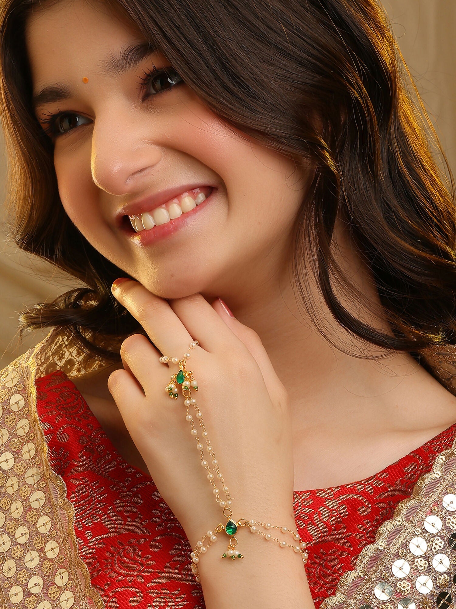 Ruby Raang Tara Grace Hand Chain | Grab2Buy