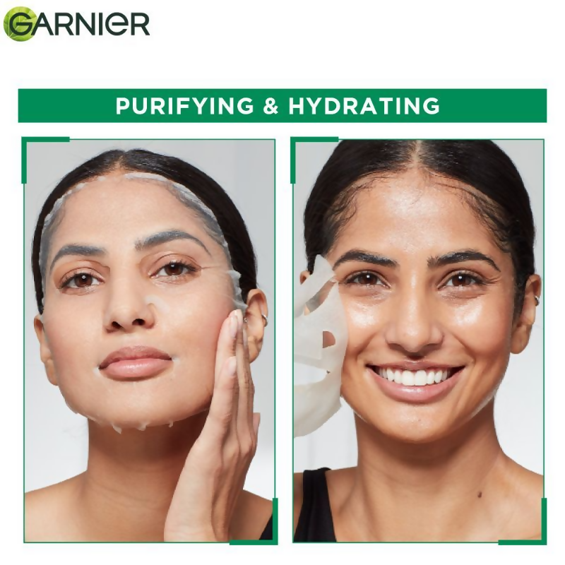Garnier Skin Naturals Hydra Bomb Green Tea Face Serum Sheet Mask | Grab2Buy