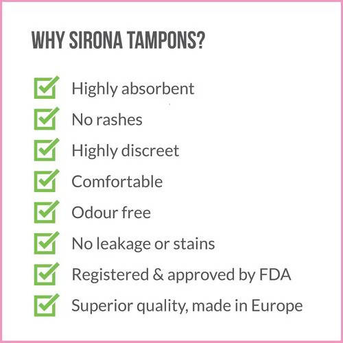 Sirona Premium Applicator Tampons - Regular Flow | Grab2Buy