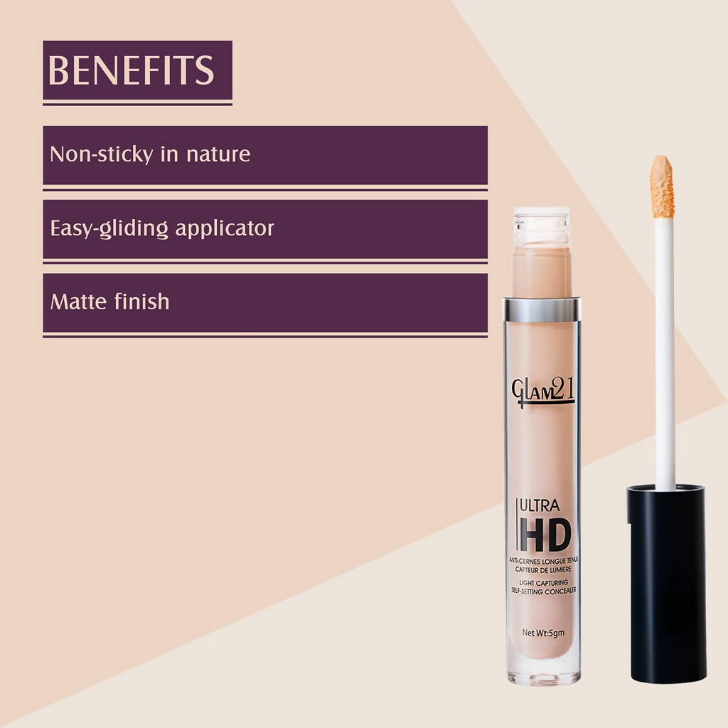Glam21 Ultra HD Liquid Concealer for HD Finish - Medium Warm | Grab2Buy