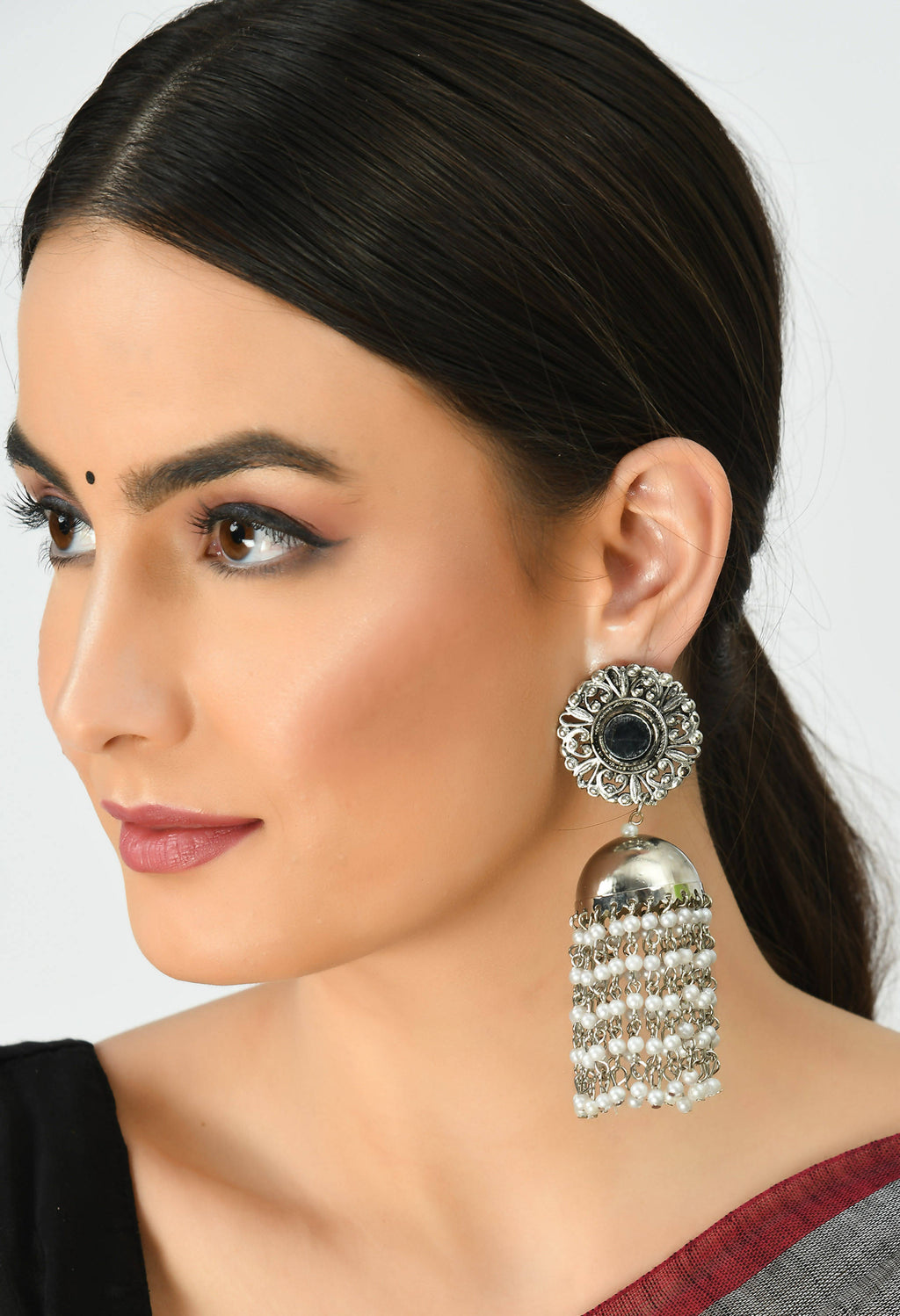 Mominos Fashion Johar Kamal Women's Earrings With Pearls Jhumkas | Grab2Buy