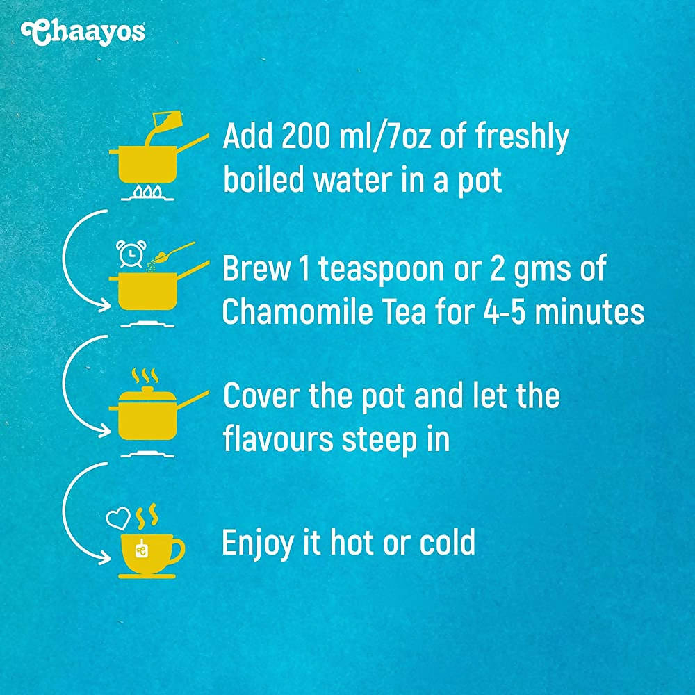 Chaayos Chamomile Flower Herbal Tea | Grab2Buy