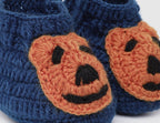 Chutput Kids Woollen Hand Knitted Bear Detailed Booties - Blue | Grab2Buy