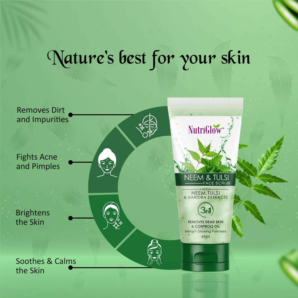NutriGlow Neem & Tulsi Face Scrub | Grab2Buy