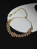 White Brass Gold-Polished Necklace - Ruby Raang | Grab2Buy