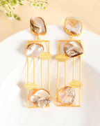VOJ Women Gold Color stainless steel Earrings | Grab2Buy