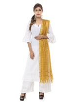 Mominos Fashion Golden Cotton Square Dupatta | Grab2Buy