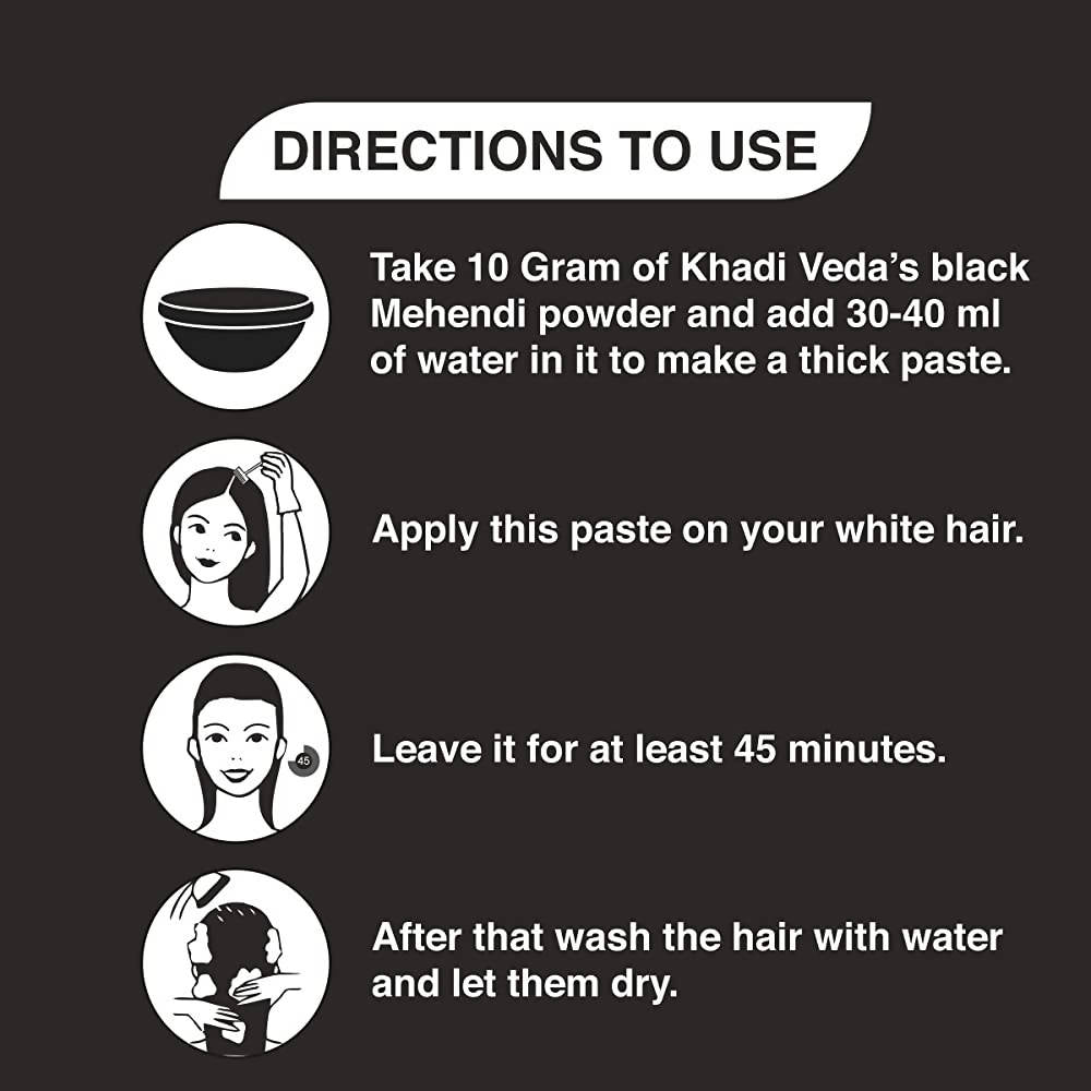 Khadi Veda Black Herbal Mehndi | Grab2Buy