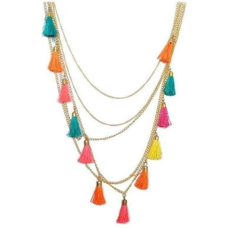MS Fashion India Latest Traditional Multi Color Layered Necklace | Grab2Buy