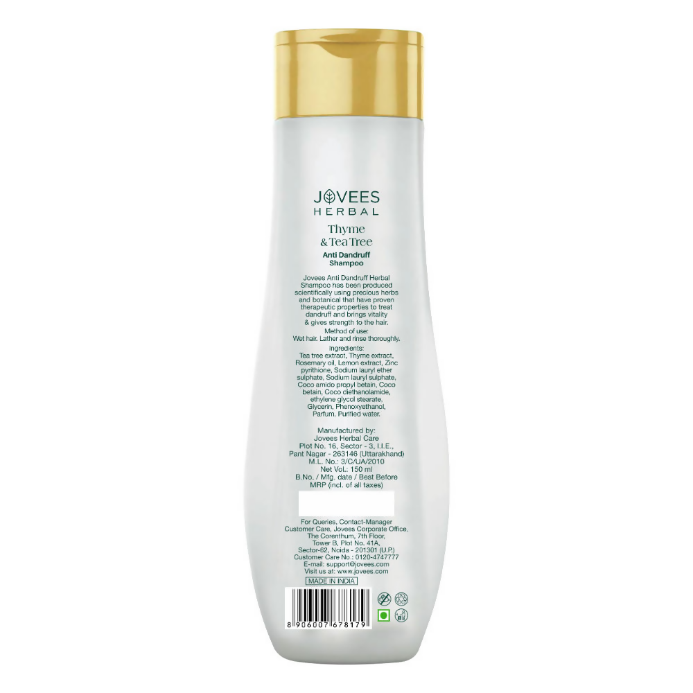Jovees Thyme & Tea Tree Anti Dandruff Shampoo For All Hair Types | Grab2Buy