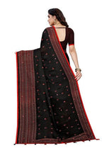 Vamika Black Jute Silk Embelished Saree (HOLIKA BLACK) | Grab2Buy