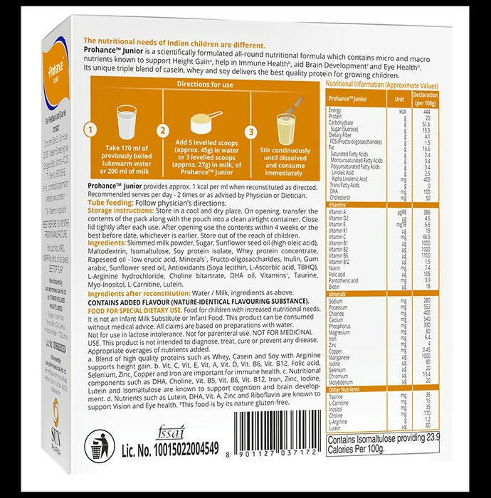 Prohance Junior Nutritional Formula for Kids - Chocolate Flavor | Grab2Buy