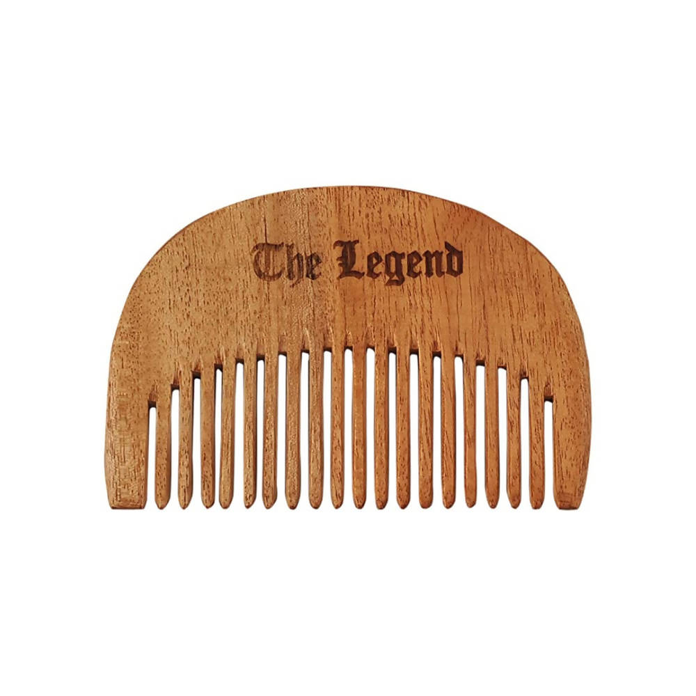 The Legend Organic Pure Neem Wood Mini Beard Comb | Grab2Buy