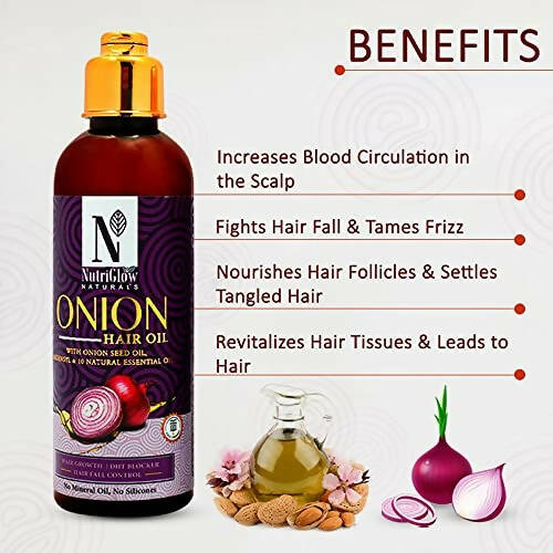 NutriGlow NATURAL'S Onion Hair Oil | Grab2Buy