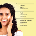 Foxtale SPF 70 Gel-Cream Sunscreen for Oily Skin with PA++++ & Niacinamide | Grab2Buy