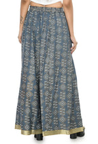 Mominos Fashion Moeza Cotton Grey Printed Lehenga (Lancha) | Grab2Buy