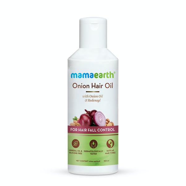 Mamaearth Onion Hair Oil With Onion & Redensyl For Hair Fall Control | Grab2Buy