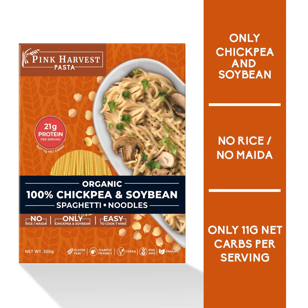 Pink Harvest Organic 100% Chickpea & Soybean Spaghetti Noodles | Grab2Buy