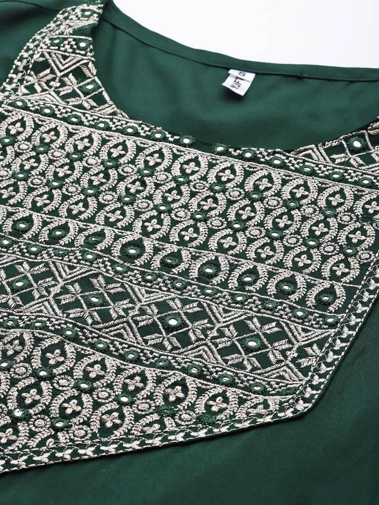 Yufta Women's Rayon Kurti With Pant Dupatta Set | Grab2Buy