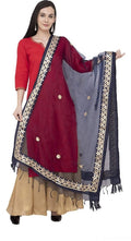 Mominos Fashion Navy Blue Orgenza Gotta Patti Dupatta | Grab2Buy