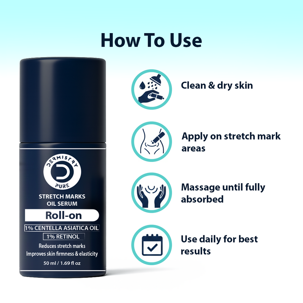 Dermistry Stretch Marks Scar Removal Roll On Oil Serum | Grab2Buy