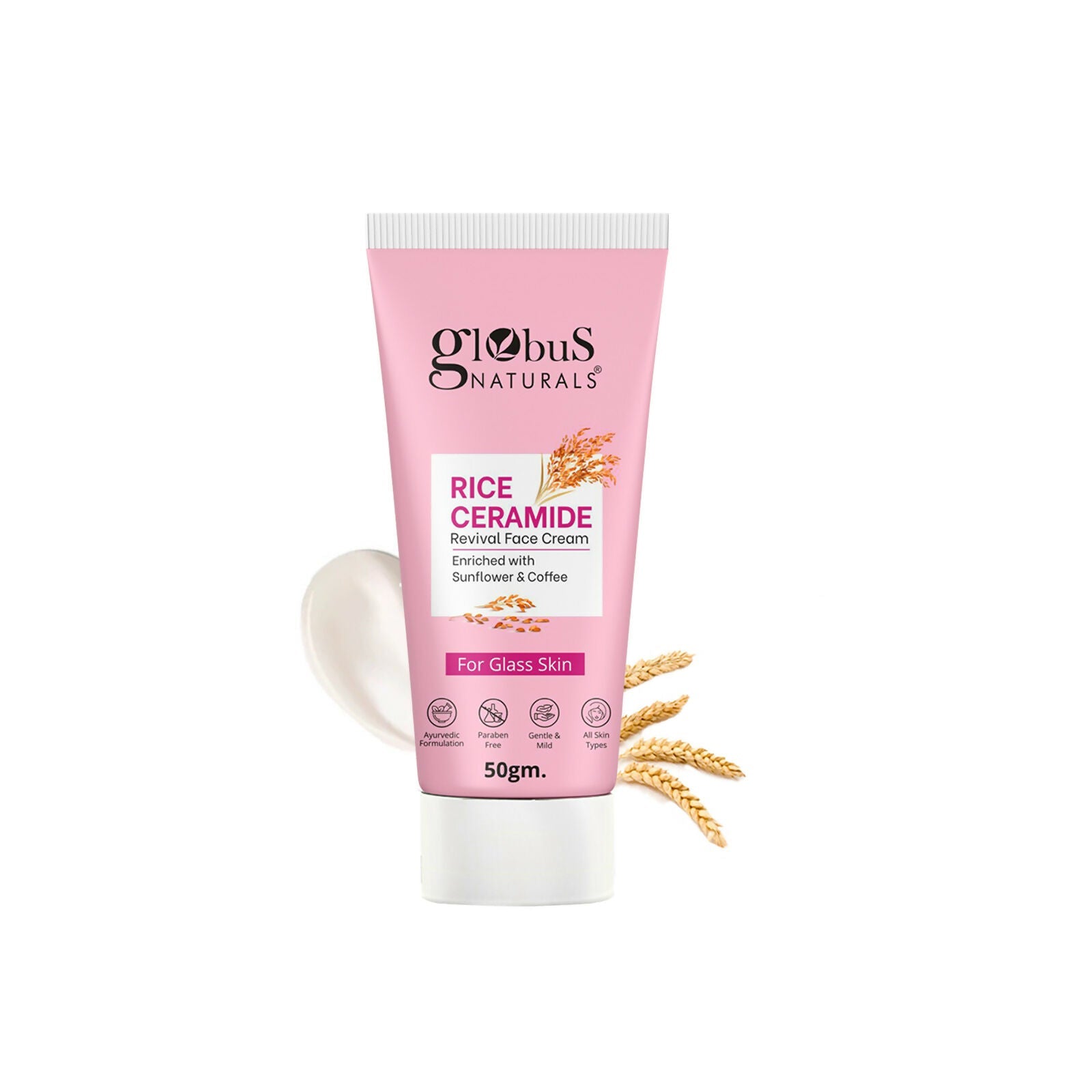 Globus Naturals Rice Ceramide Revival Face Cream | Grab2Buy