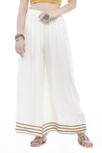 Mominos Fashion Reyon Cotton Cream Palazzo | Grab2Buy