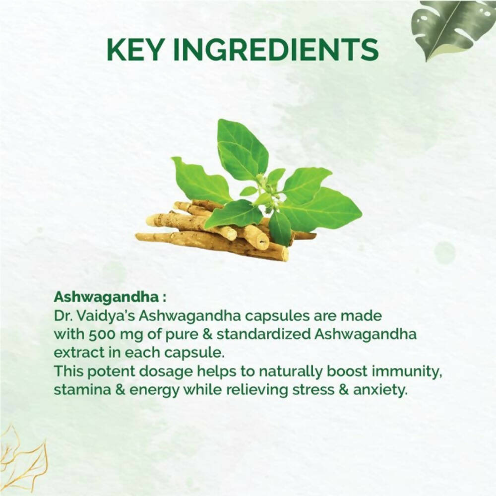Dr. Vaidya's Ashwagandha Capsules | Grab2Buy