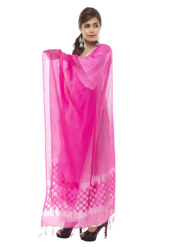 Mominos Fashion Pink Buta Cut Dupatta | Grab2Buy